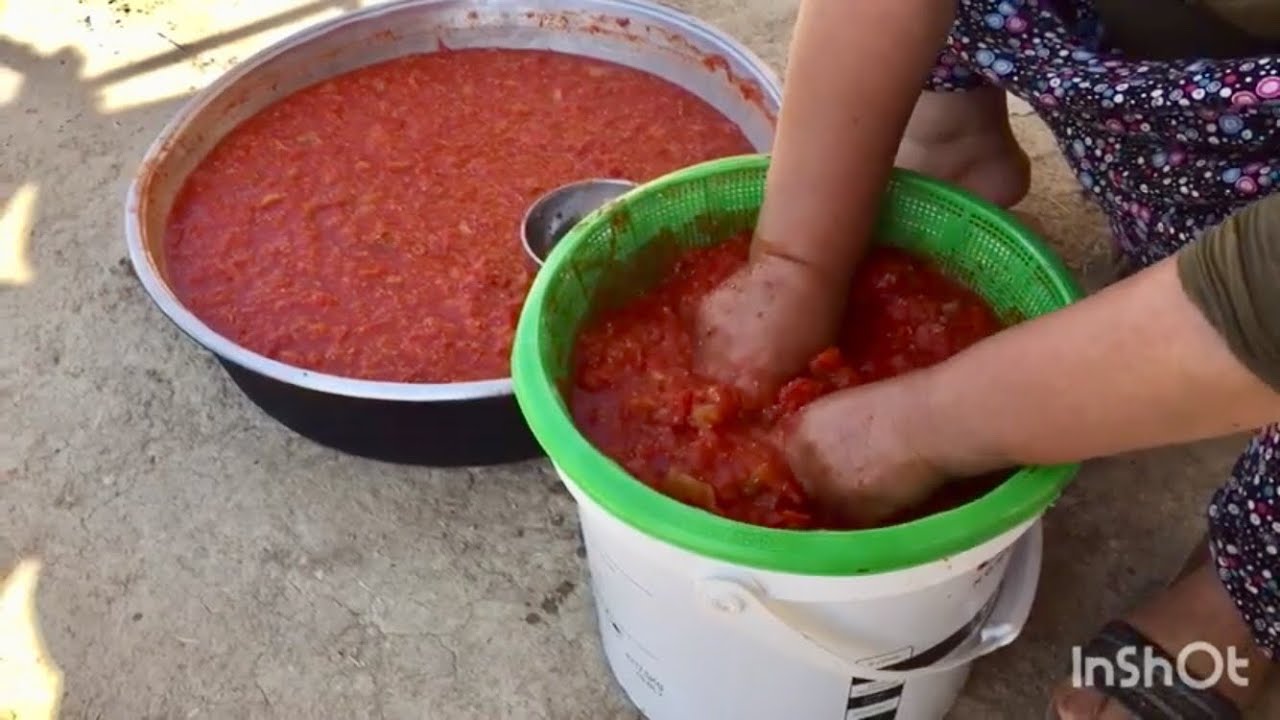 Ev yapımı domates salçası