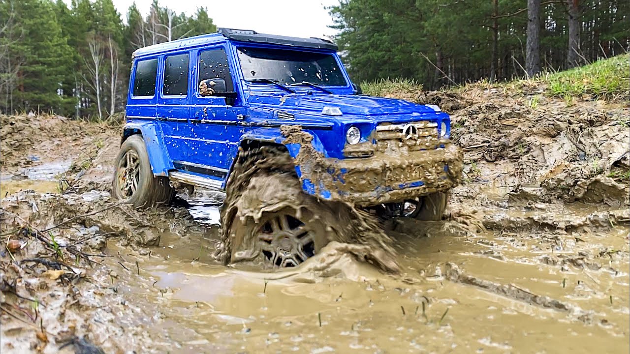MERCEDES-BENZ G500 | Traxxas TRX4 | Rc Mercedes Mud Racing | Rc Mud OFF Road