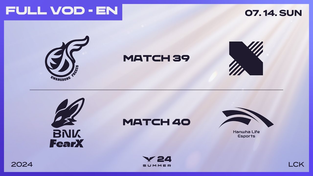 KDF vs DRX - FOX vs HLE | 2024 LCK Summer Split