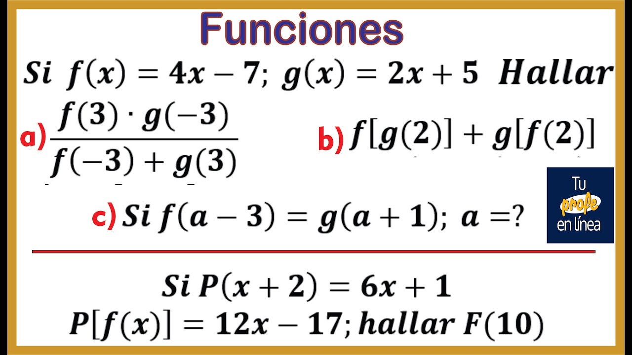 FUNCIONES: Valor Numérico