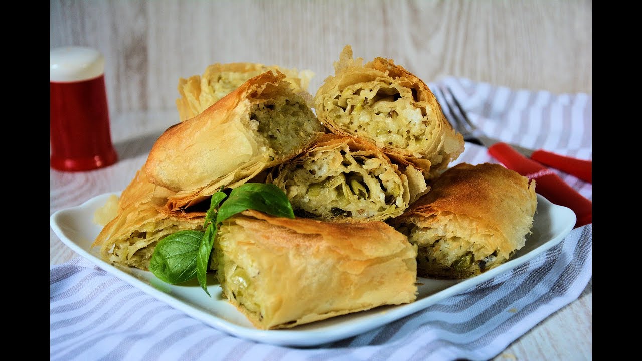 Posna pita sa prazilukom i pirinčem (CC English Subtitles)