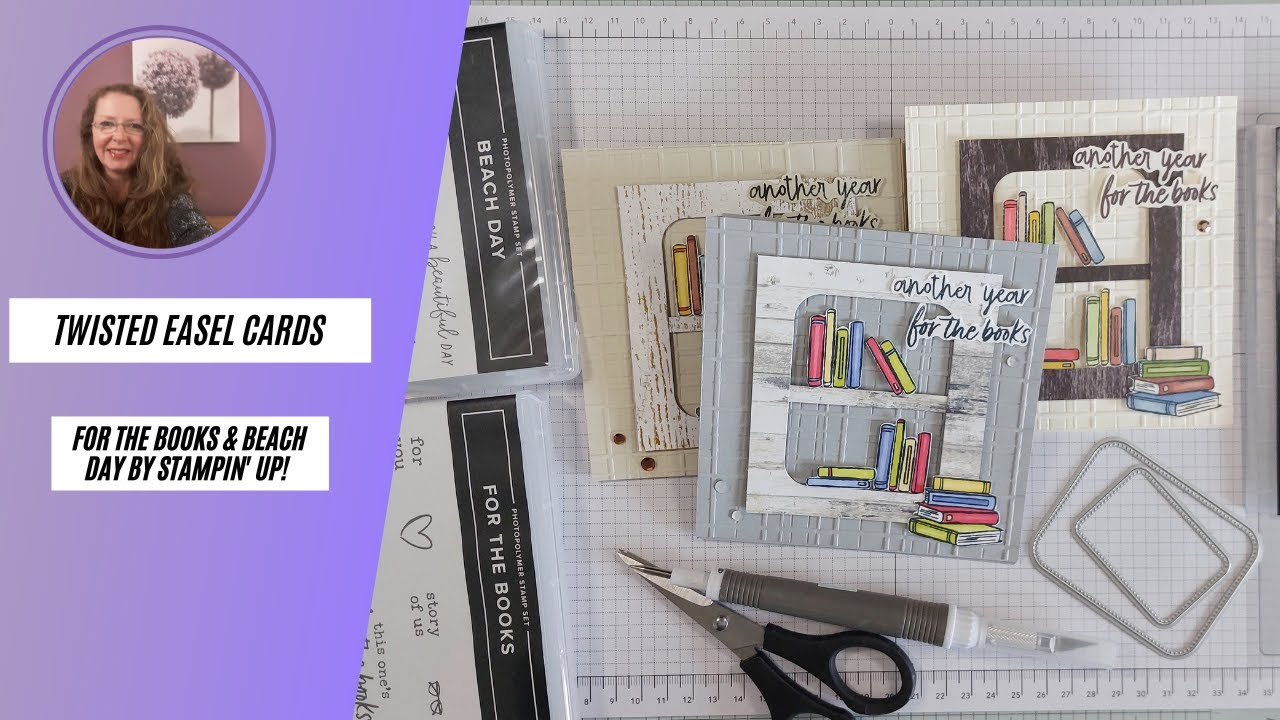 Learn how to make an easel card with a twist using For the Books by Stampin' Up!
