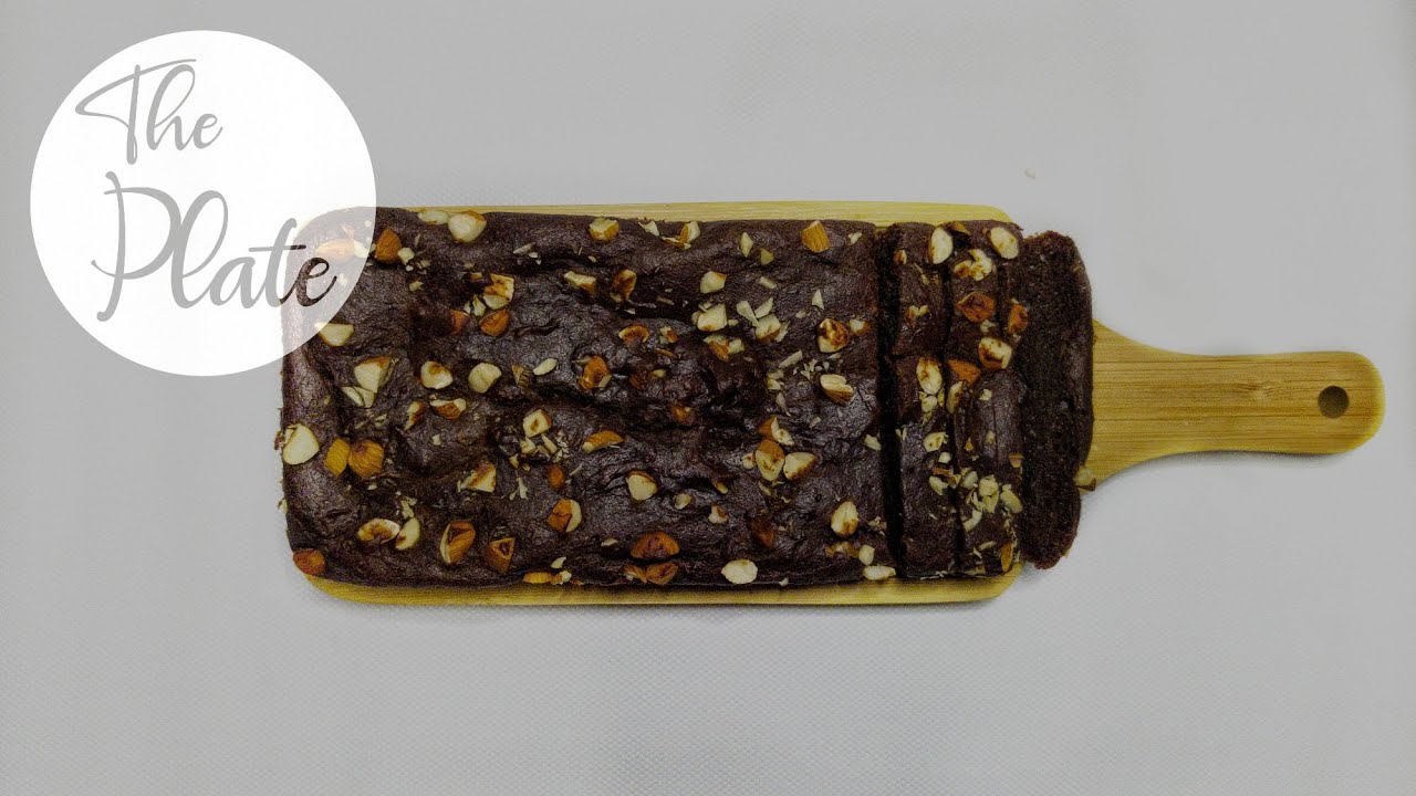 Dates Banana Chocolate Cake | Sugar Free Wheat Cake Recipe | The Plate