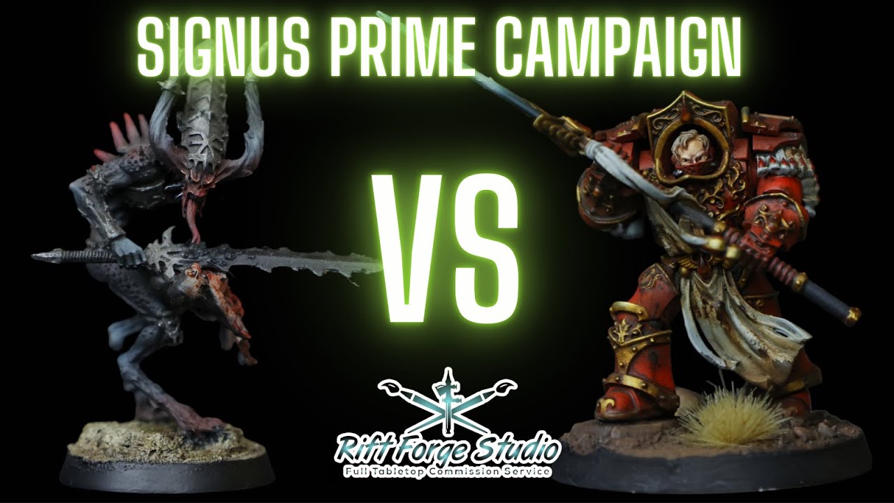 Daemons vs Blood Angels - Signus Prime campaign for Warhammer Horus Heresy Game 1