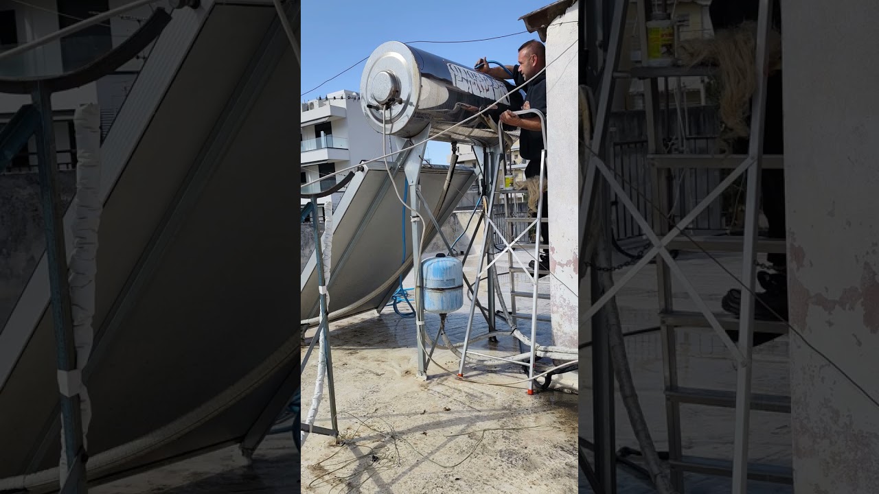 καθαρισμός  κλειστού κυκλώματος ηλιακού θερμοσίφωνα 