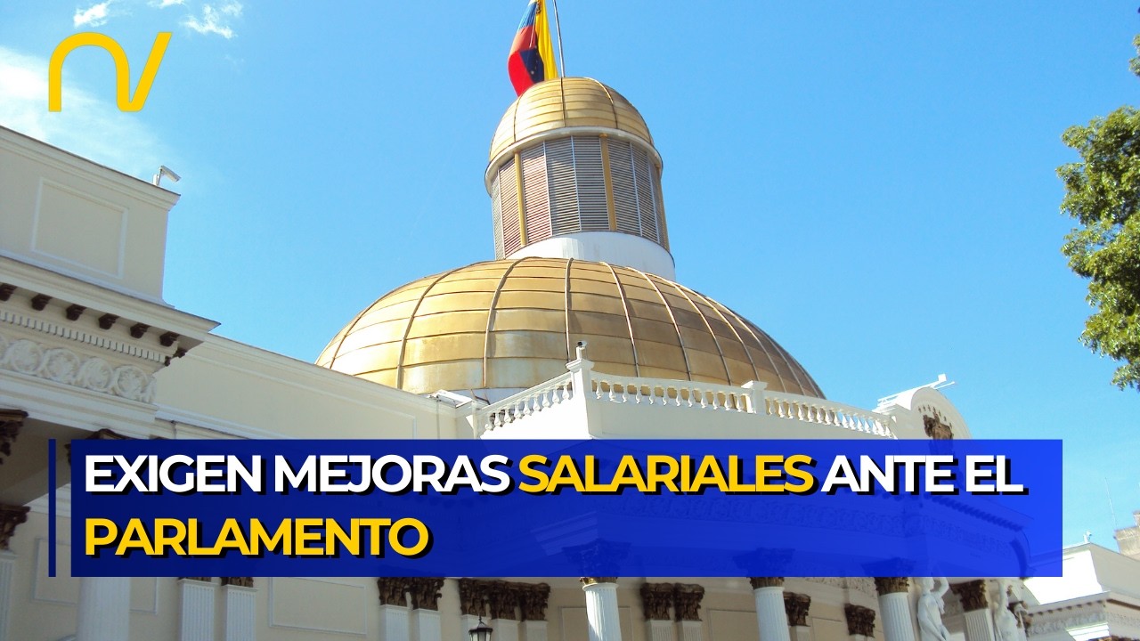 Movilización nacional: Exigen ante el Parlamento mejoras salariales y laborales