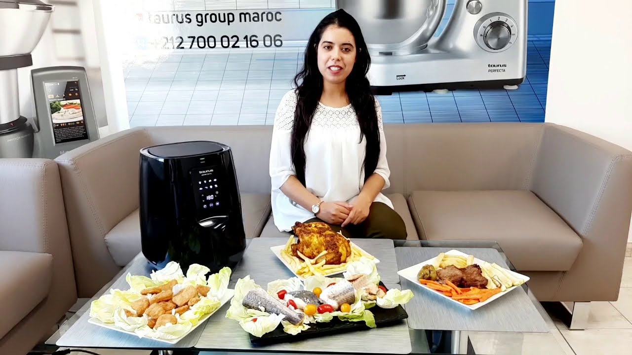 Taurus Friteuse à air sans huile AIR FRAY DIGITAL,3L, 1300W, 8 programmes,99% moins de graisse
