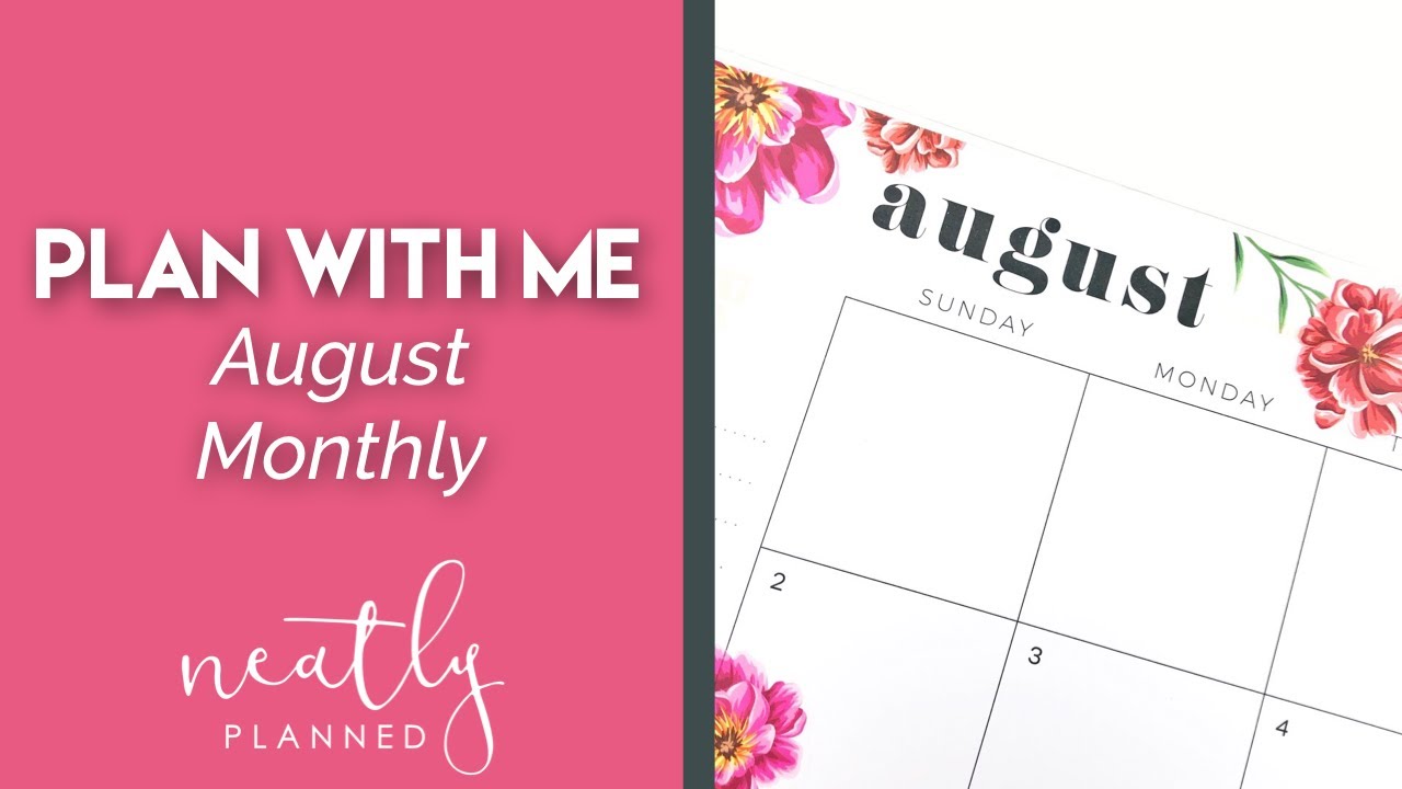 Plan With Me BIG Happy Planner | August Monthly