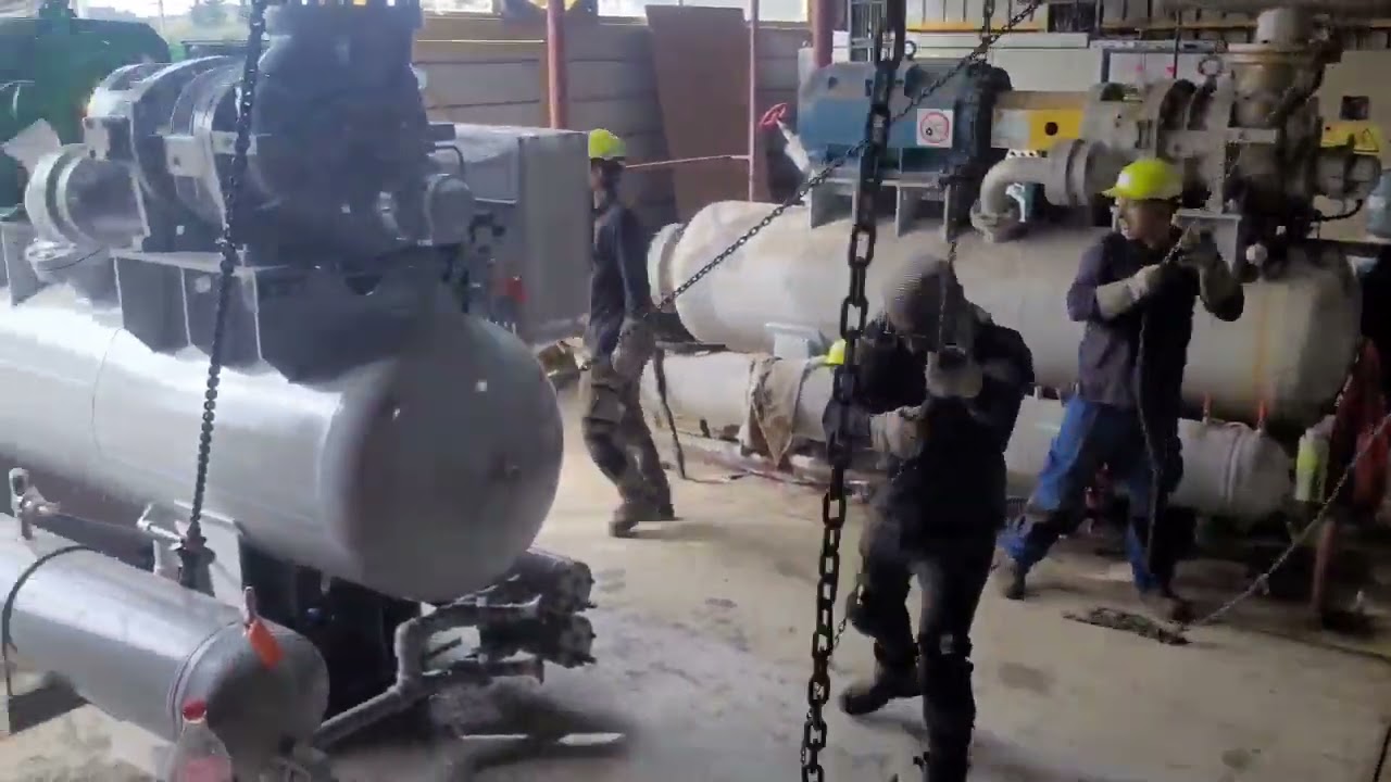MONTAJE COMPRESOR TORNILLO NH3 MYCOM - PARTE 1