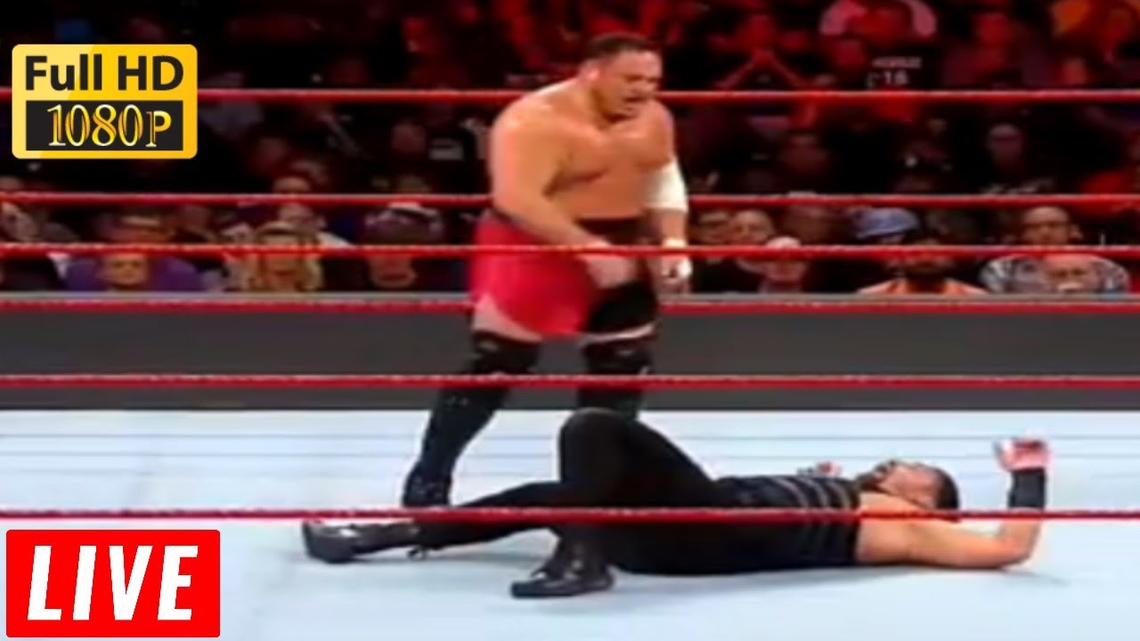 wwe raw 19 june 2017 Monday Night Samoa Joe vs Roman Reigns Full Match