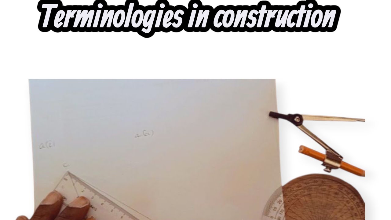 Terminologies in construction 