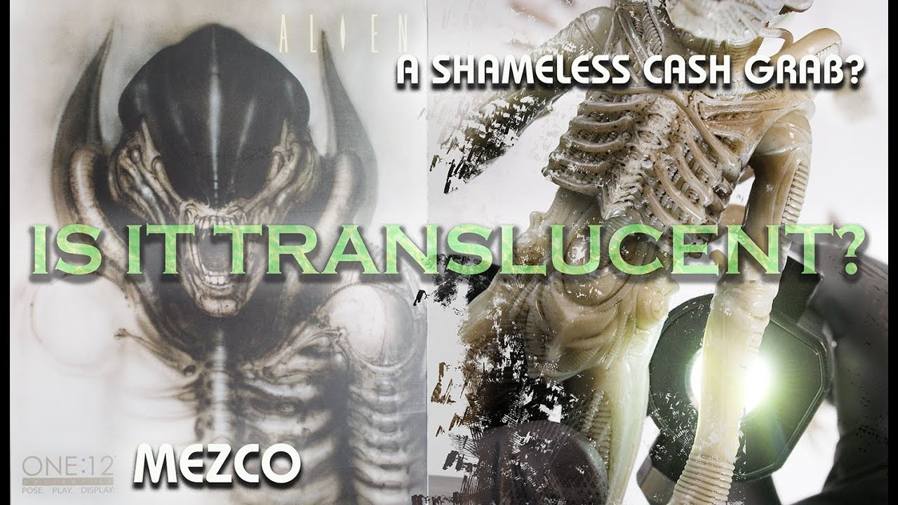 MEZCO ONE:12 COLLECTIVE XENOMORF CONCEPT EDITION ALIEN BIG CHAP... он полупрозрачный?