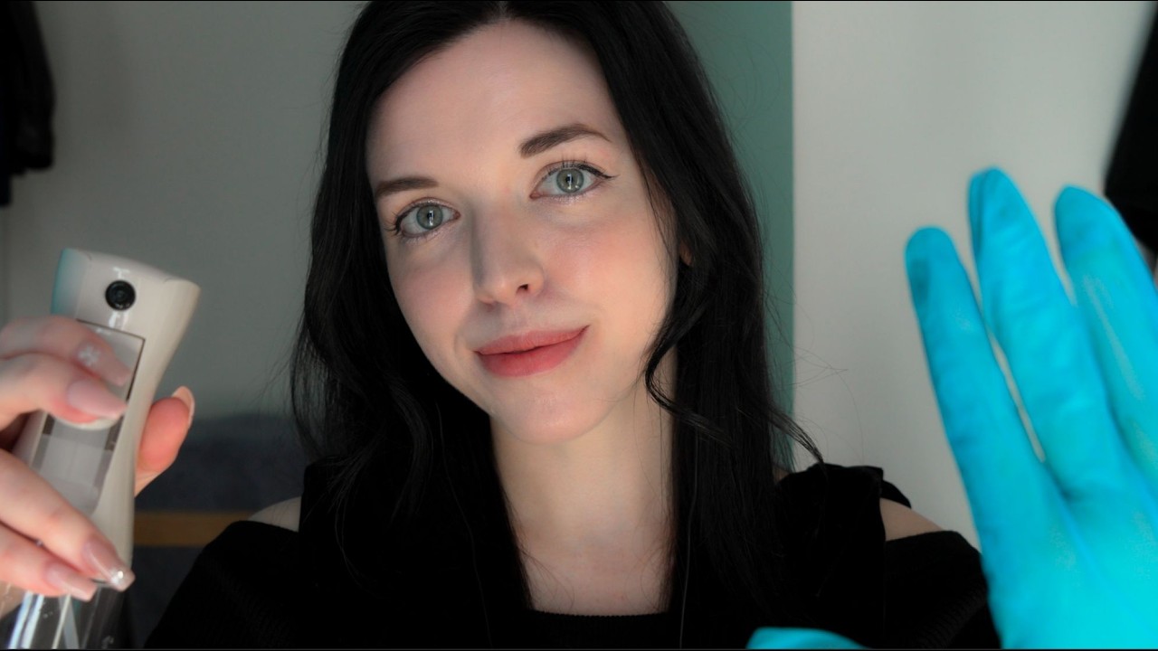 ASMR-осмотр кожи в медицинских целях 🧴 | Перчатки, тщательный осмотр, уход