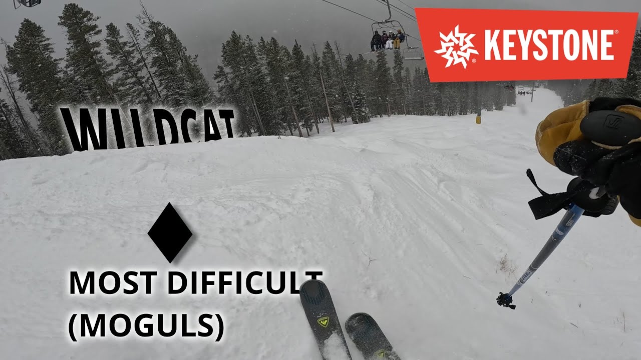 Skiing WILD CAT (Moguls!) ◆ 4K | Keystone Resort