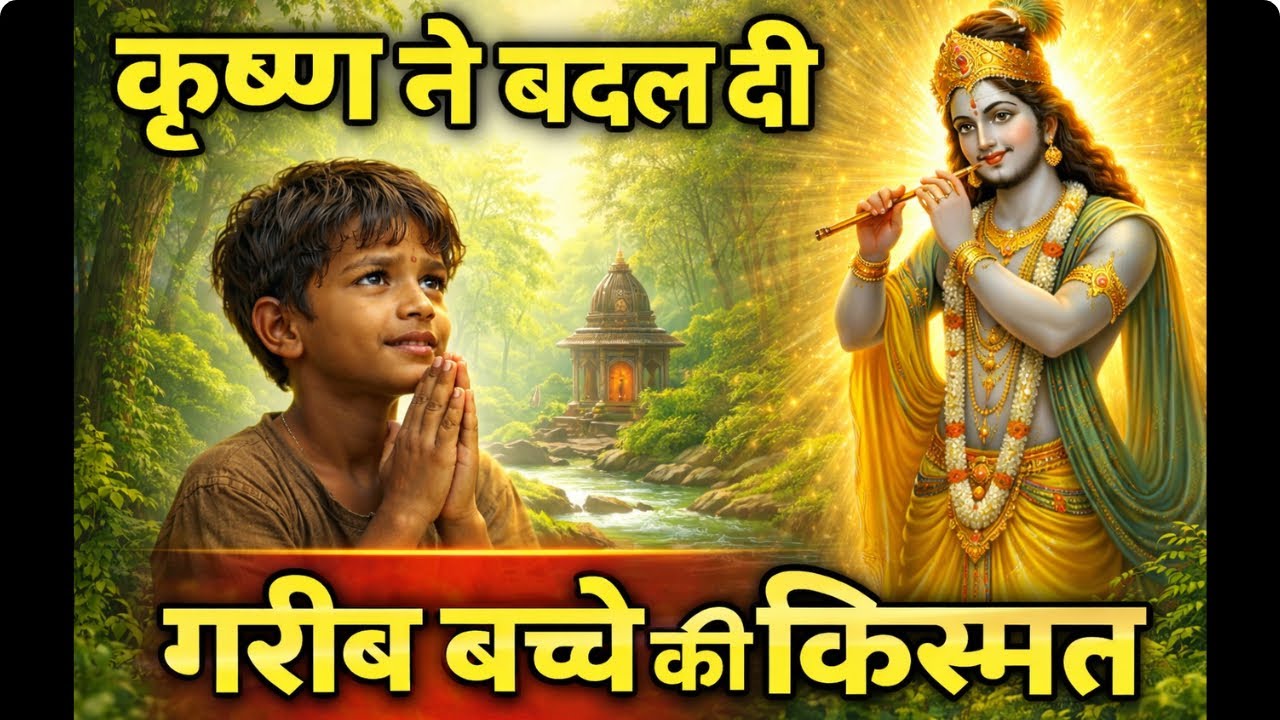 गरीब बच्चे का भाग्य कैसे बदला? | भगवान कृष्ण की अद्भुत कृपा | Krishna Bhakti Story