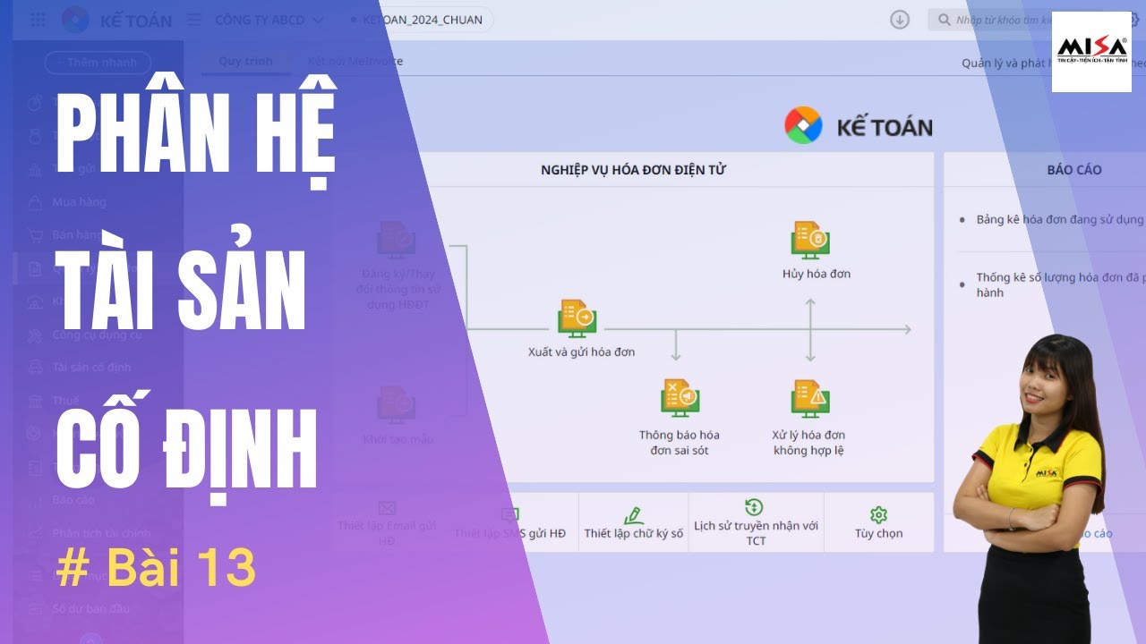 Bài 13: Phân hệ Tài sản cố định | AMIS Kế toán