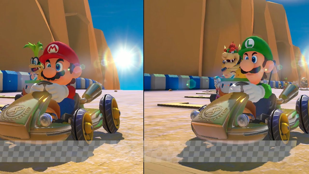 Mario Kart 8 Deluxe – New DLC Wave 3 – 150 cc (2 Players) HD