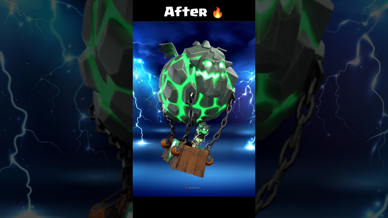 Balloon and lava hound to Lavaloon transformation 🔥 ll clash of clans ll 