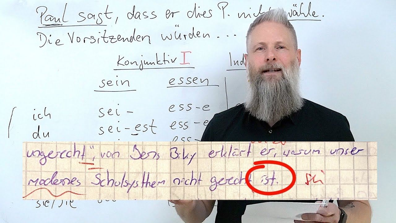 Konjunktiv 1 / indirekte Rede - genial erklärt!