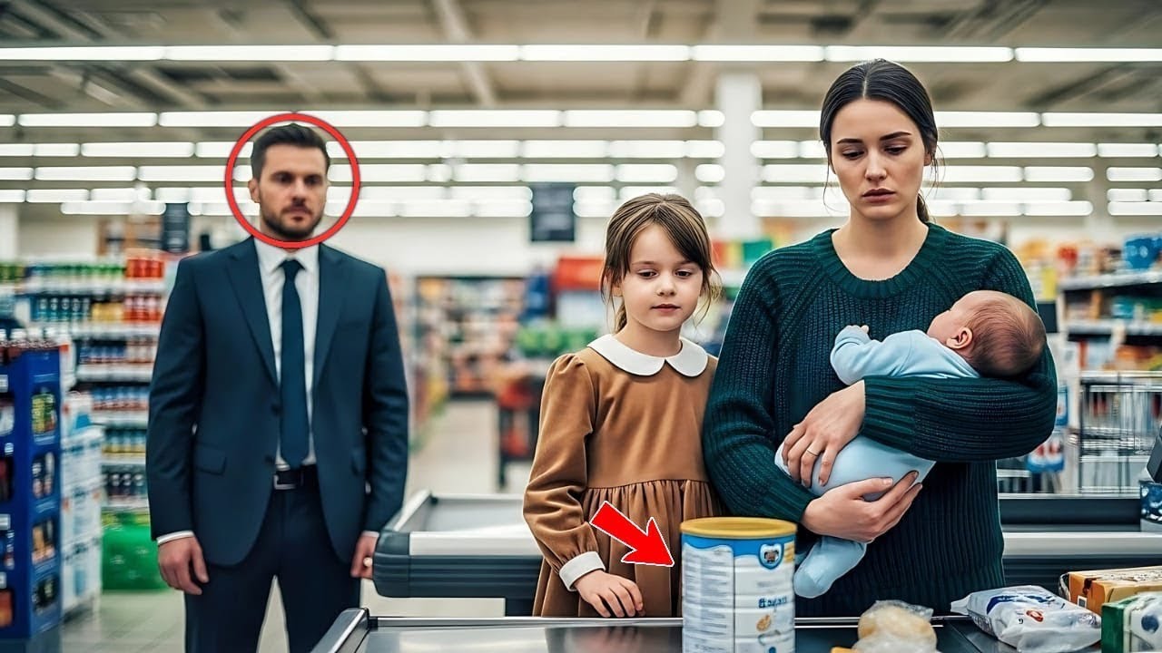 Millionär beobachtet, wie eine verzweifelte Mutter Babymilch zurückstellt – und verfolgt sie dann.