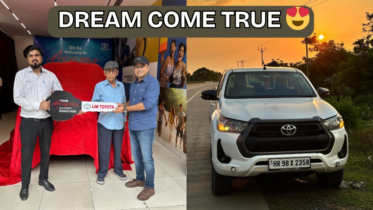 Finally taking delivery of my Dream Car 😍 | Toyota Hilux | motoring with kkm