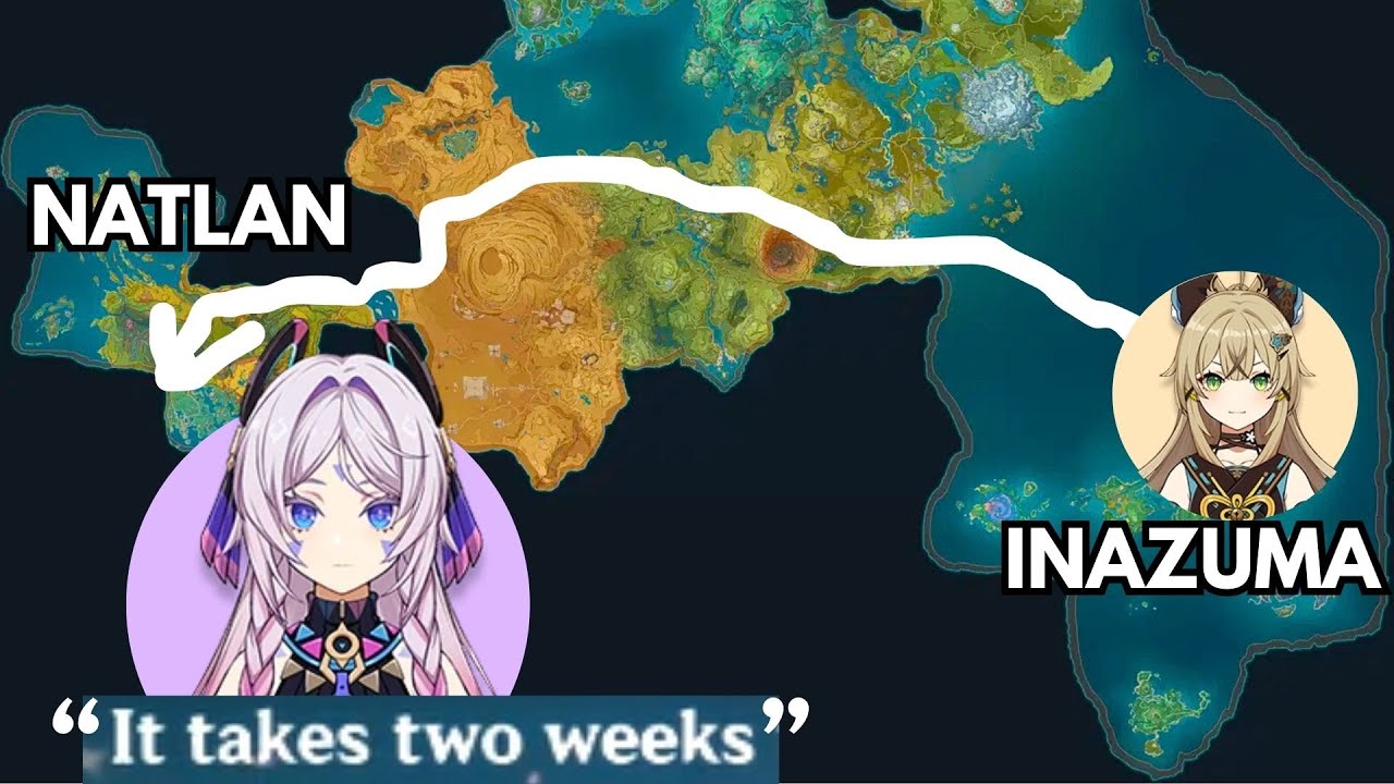 Does it really takes 2 Weeks From Inazuma to Natlan? (No Teleport)