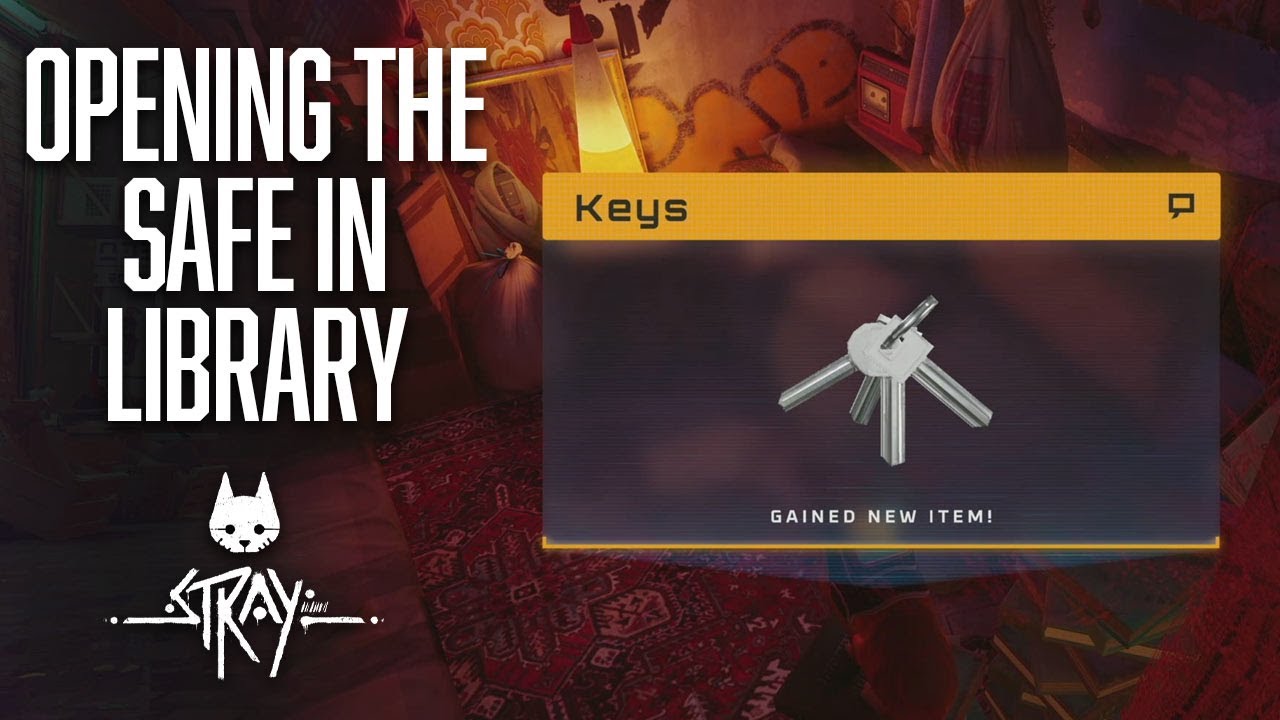 STRAY - How to open the safe with the key inside the Library