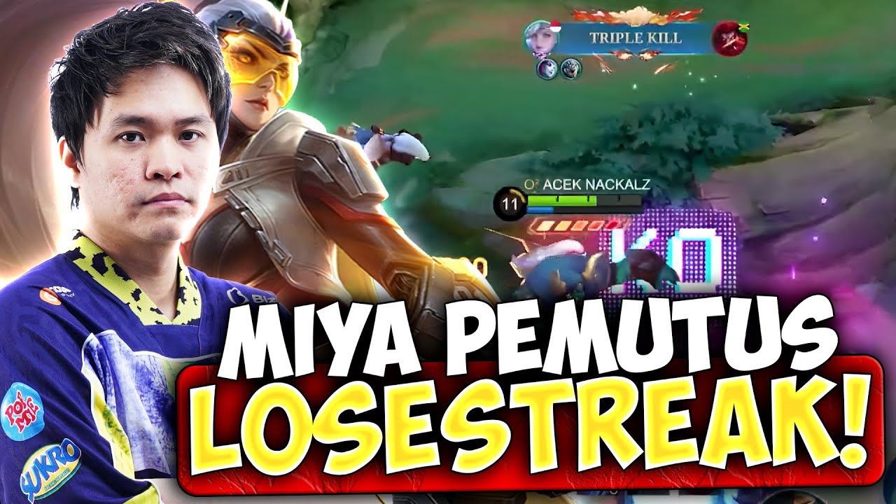MIYA SANG JURU SELAMAT DAN PEMUTUS LOSESTREAK !! - Mobile Legends