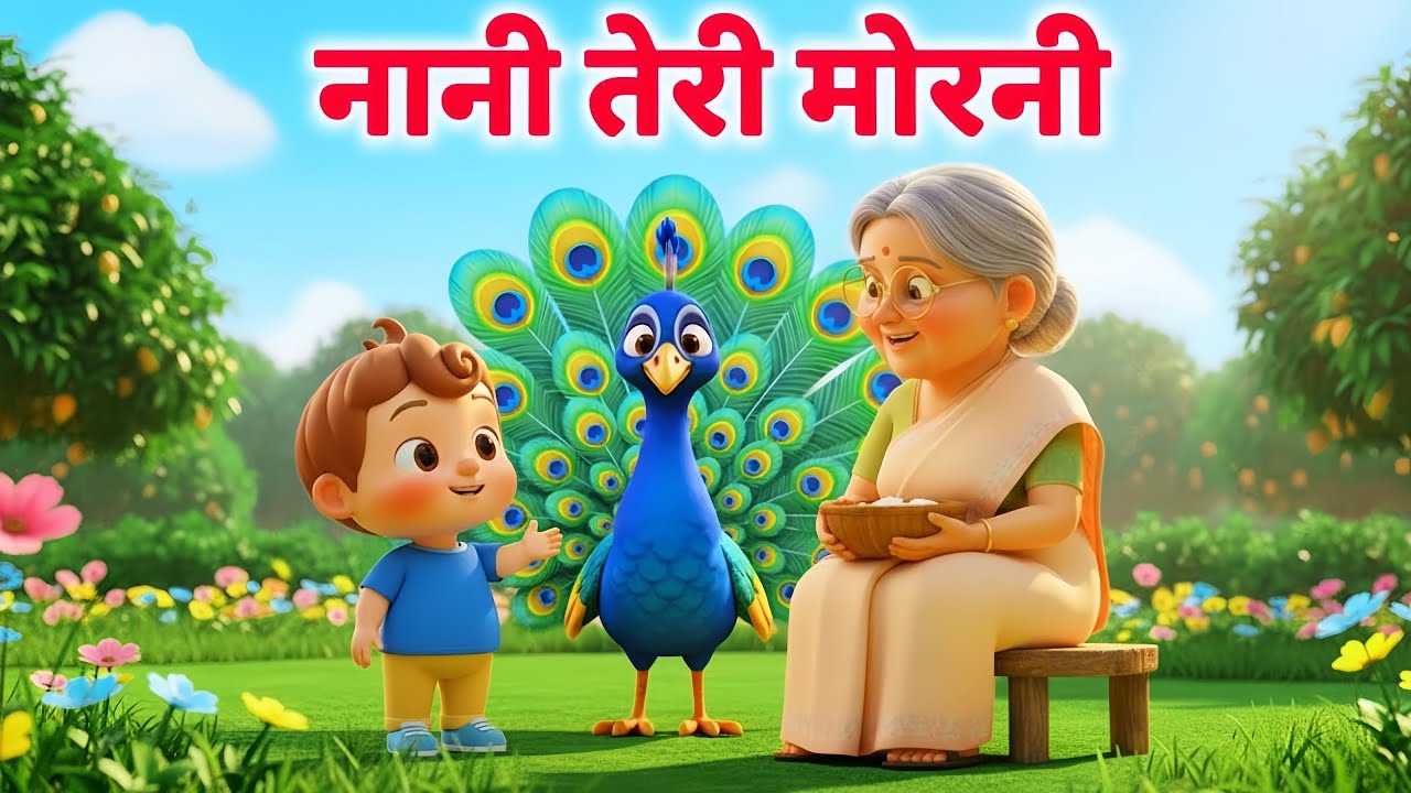 Nani Teri Morni | नानी तेरी मोरनी | Nani Teri Morni Ko Mor Le Gaye | Hindi Rhyme By JellyTunes-Hindi