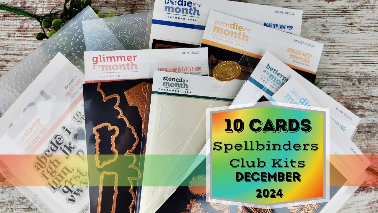 10 Cards / Spellbinders December 2024 Clubs / Love For All Ages