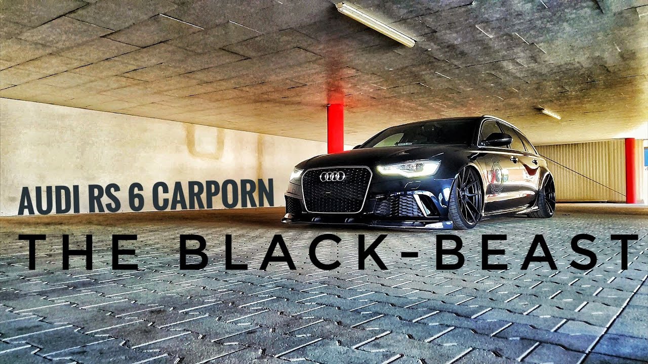 The Black Beast | Audi RS6 | Airlift | 700HP | Extreme Loud | Carporn