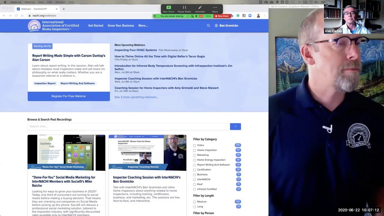 Inspection Report Writing Made Simple with Carson Dunlop's Alan Carson