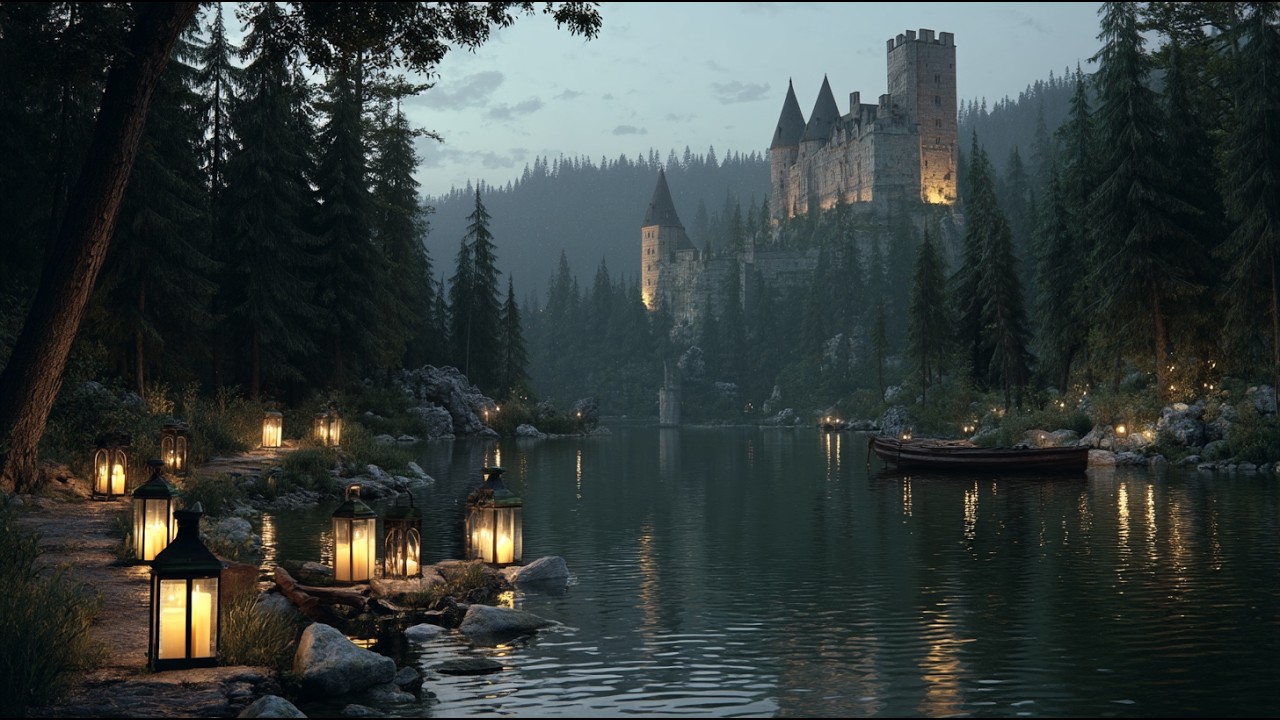 River by the Old Castle | Serene Medieval Music for Study and Inner Peace