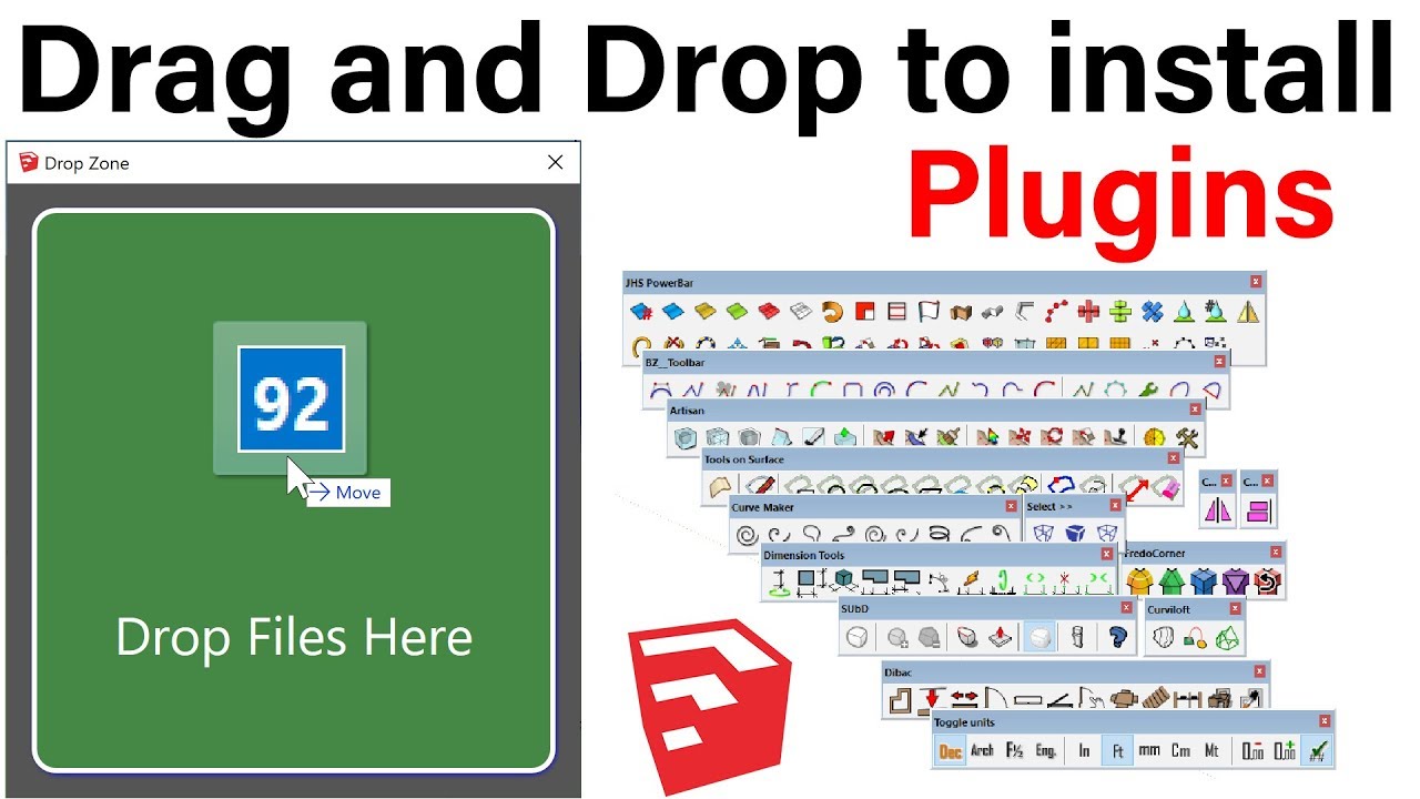 How to install Multiple Extension in SketchUp at once.
