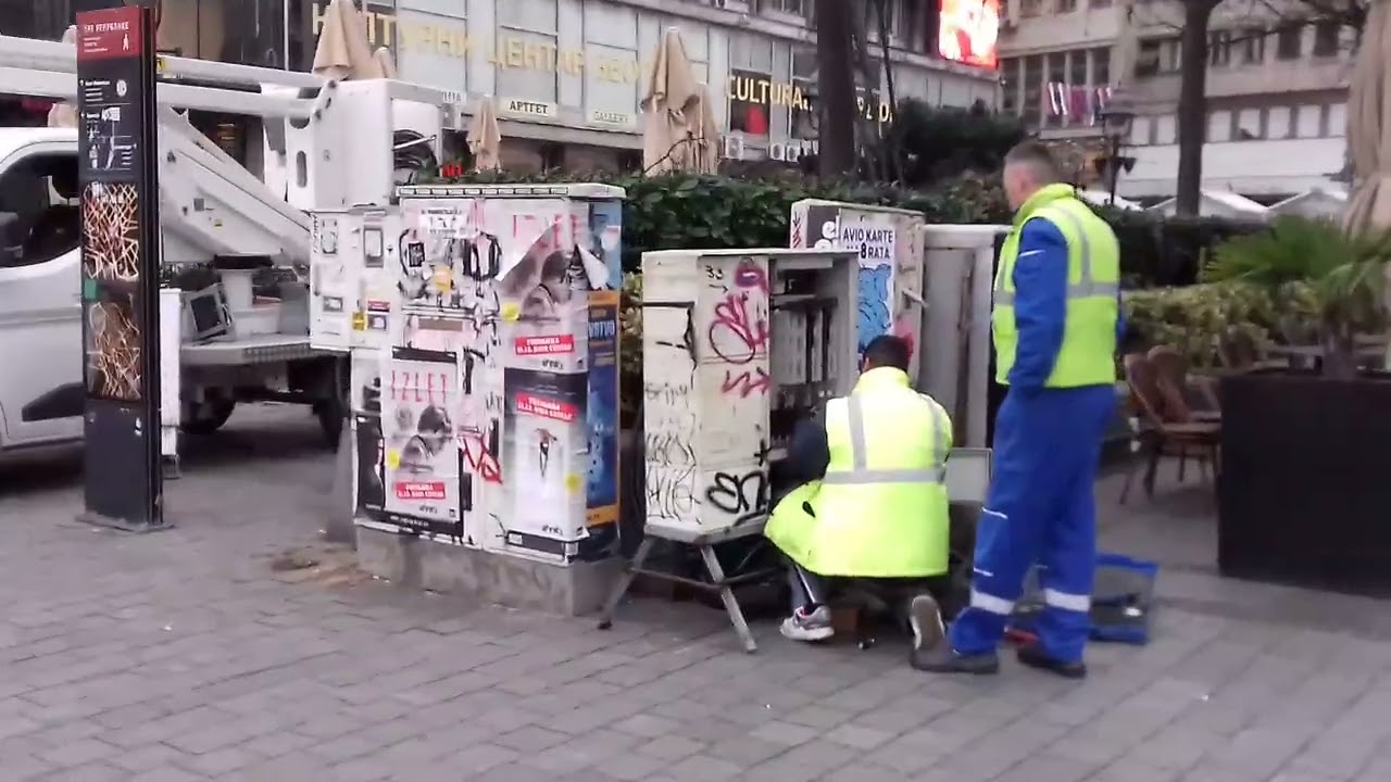 Trg Republike ponedeljak pre podne 22 dec.2025.