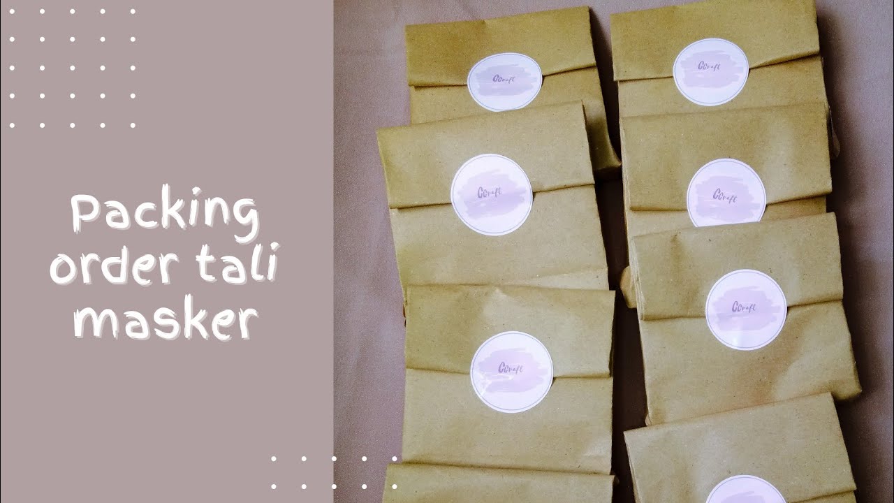 Packing order tali masker | how i pack an order strap mask