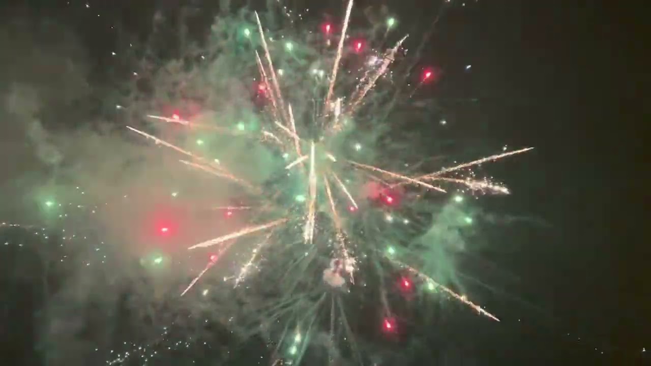 Rientro processione di San Prisco e Santa Matrona  con fuochi d'artificio finale 31 Agosto 2022
