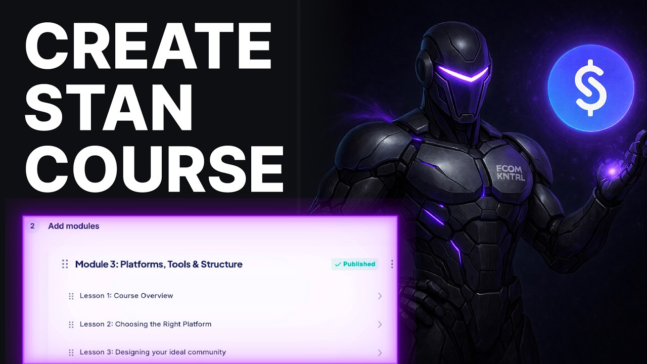 How To Create A Course On Stan Store (2026) | Product Setup