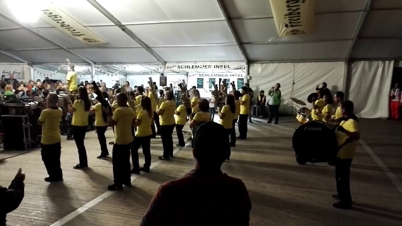 De Schallis spielen den Bergmannsmarsch in Ehrenfriedersdorf ( 09.09.2017)