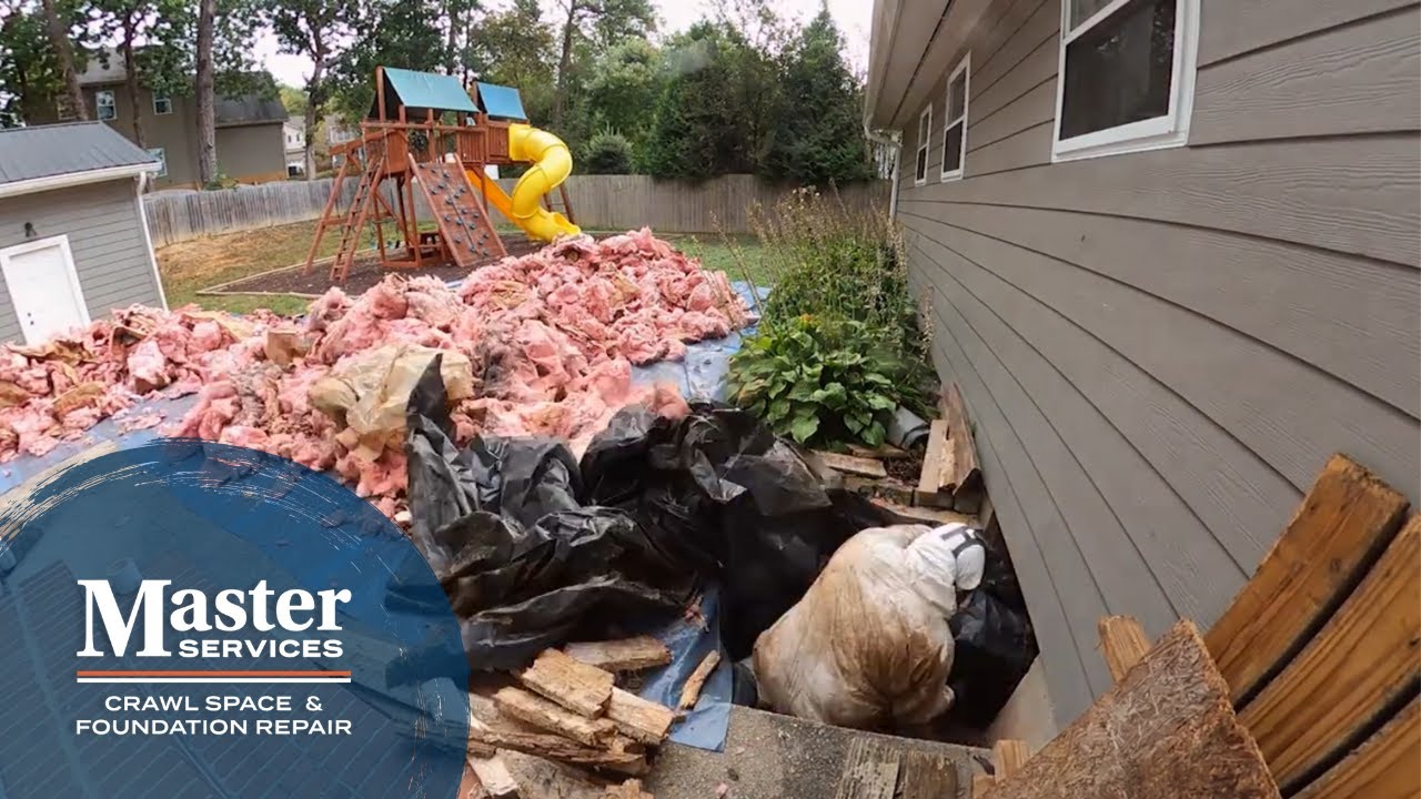 Crawl Space Mold Removal with Soda Blasting | Master Services