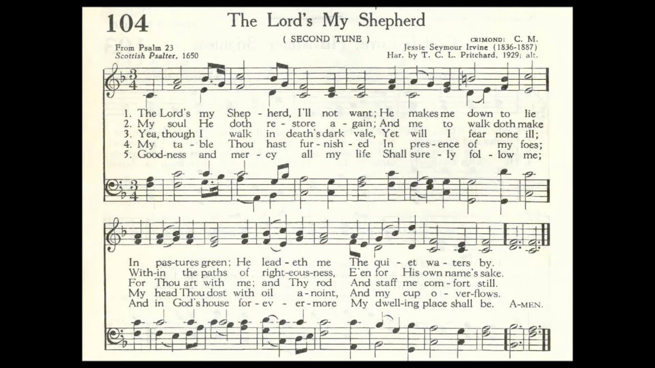 The Lord's My Shepherd (Crimond)
