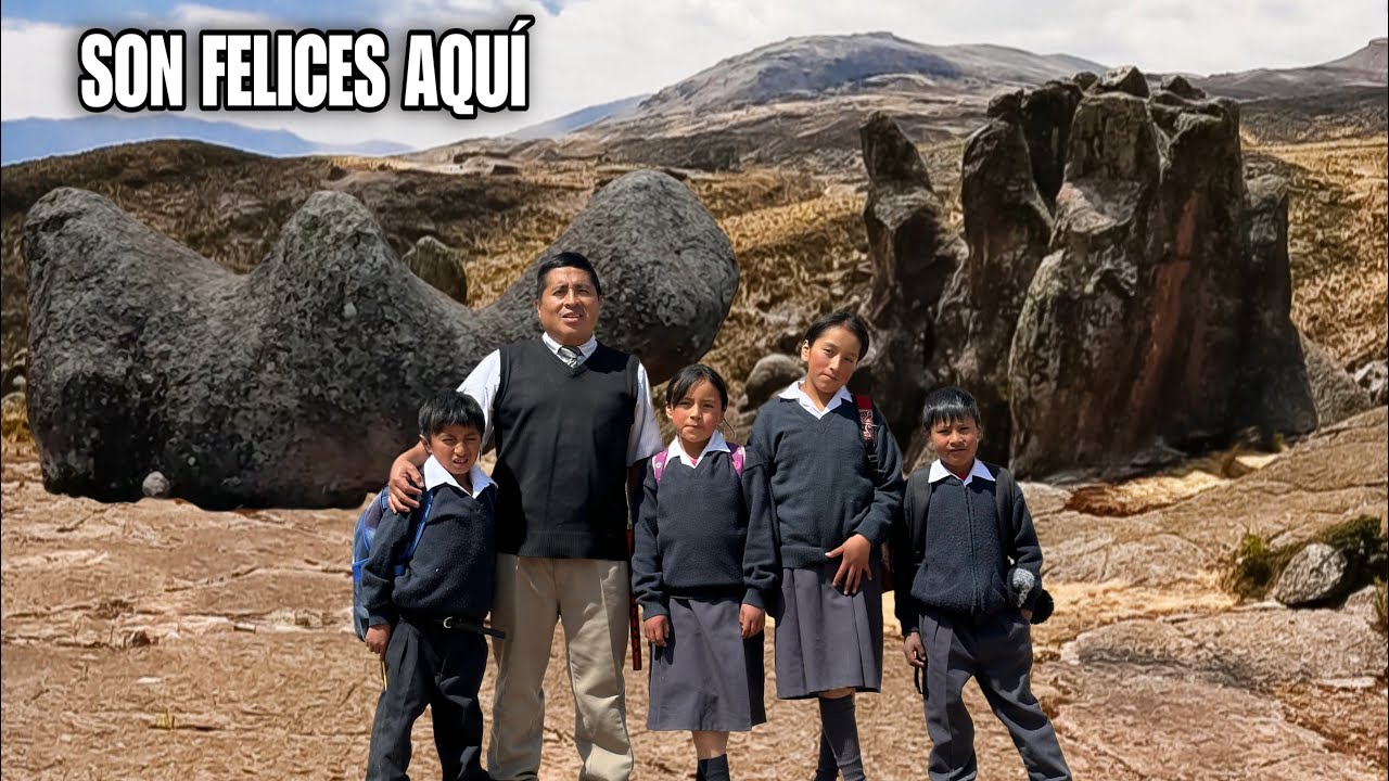 Solo 4 NIÑOS VIVEN y ESTUDIAN en medio de un BOSQUE de PIEDRA | Huarochiri