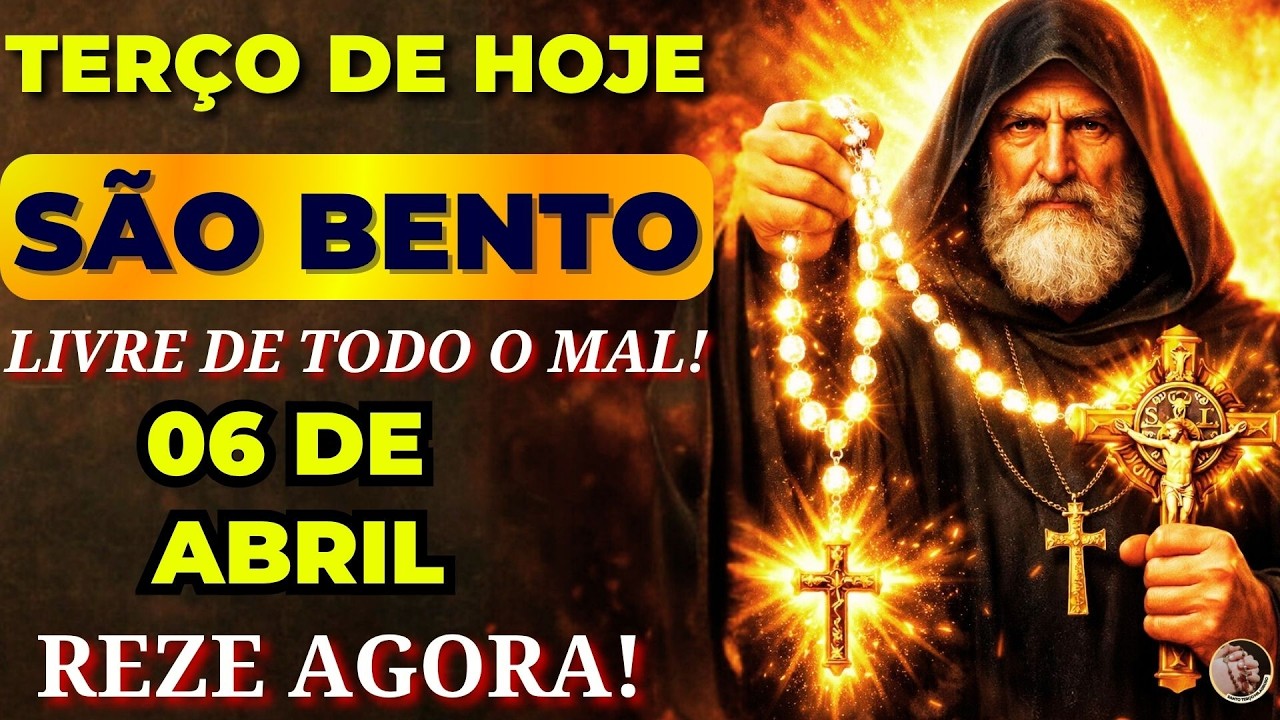 TERÇO DE São Bento E A SANTA CRUZ 🔥 O INIMIGO FOGE! REZE AGORA