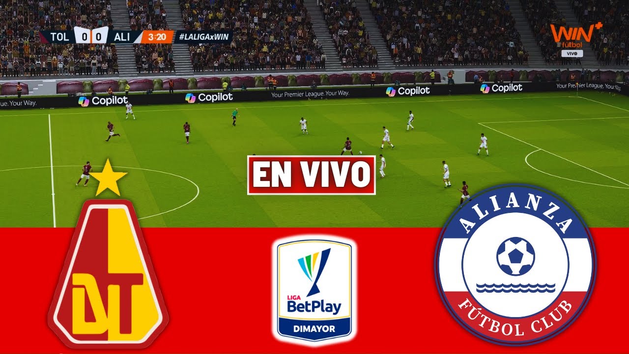 🔴 DEPORTES TOLIMA vs ALIANZA VALLEDUPAR EN VIVO 🏆 LIGA DIMAYOR COLOMBIA  Video Game Simulation
