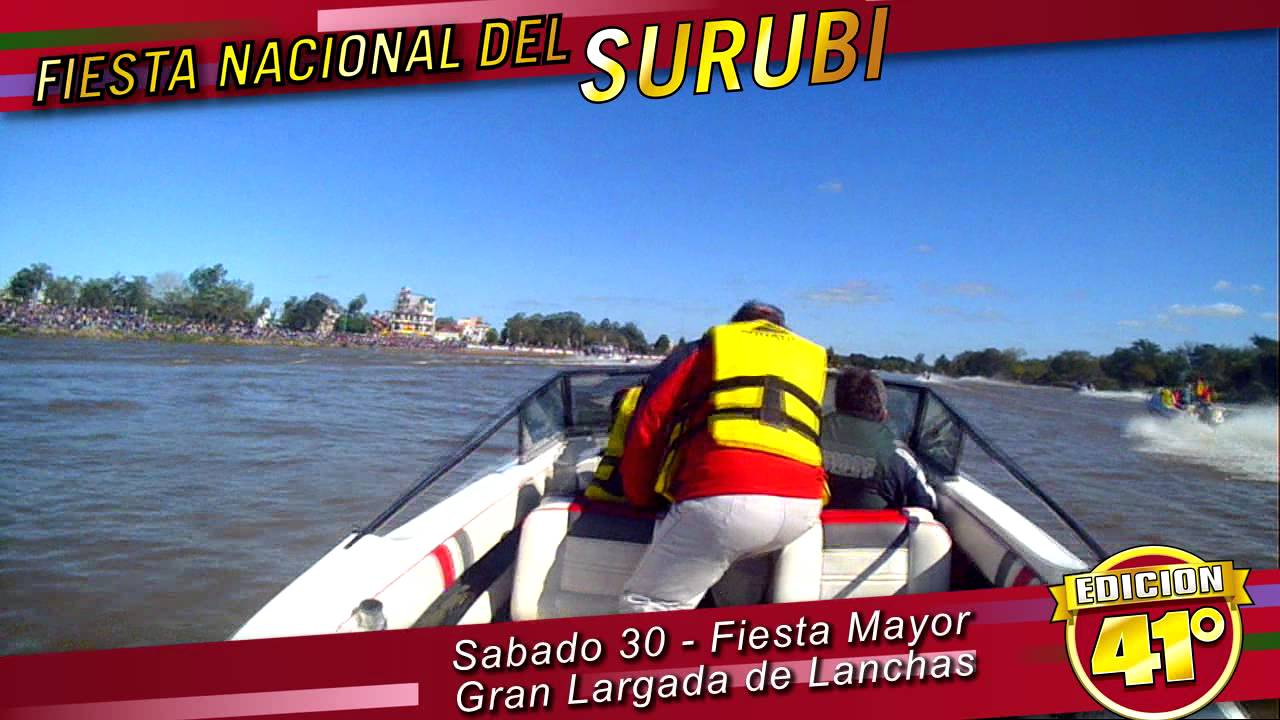 Largada de lancha 41 FIESTA NACIONAL DEL SURUBÍ - LARGADA LANCHAS - ALAS DE ARTE