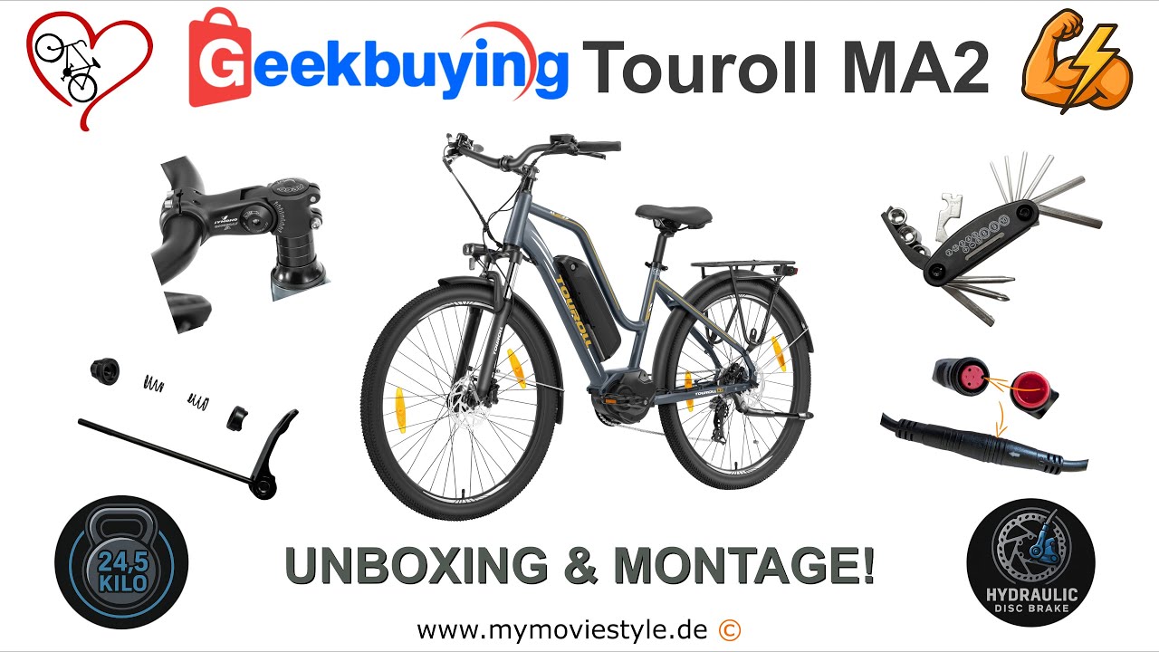 Geekbuying Touroll MA2 E-Bike: Unboxing & Montageanleitung Schritt für Schritt 🛠️🚲⚡