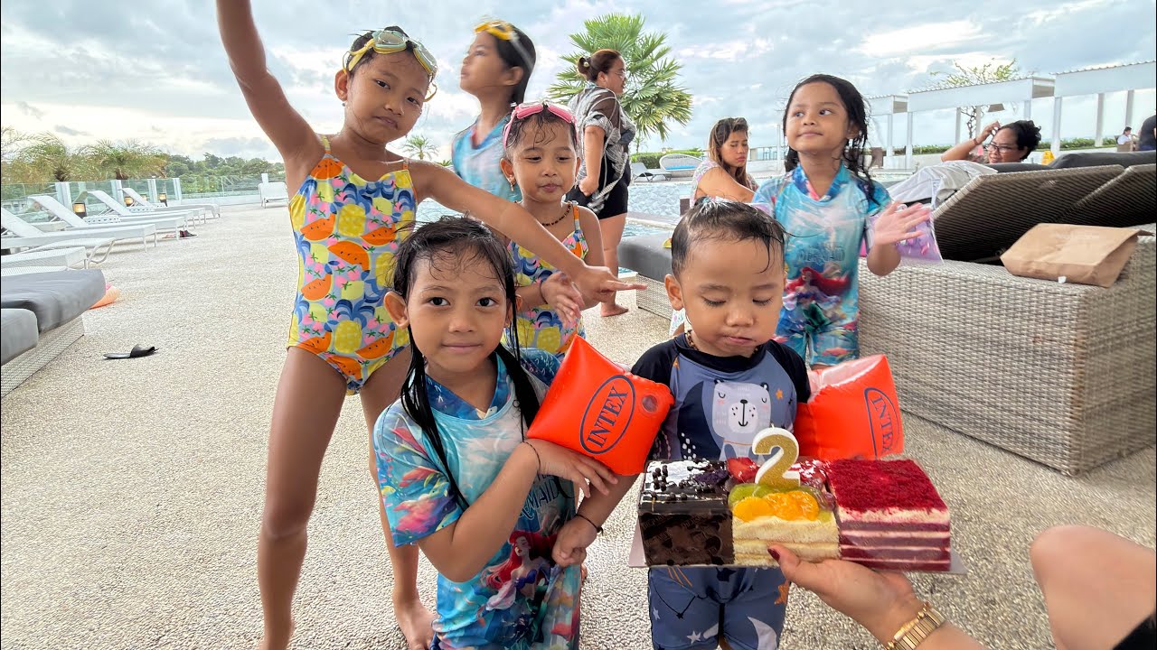 ulang tahun Arthur ! Kita nginep di resort ada lapangan golf view pantai di bali  😱😱😱