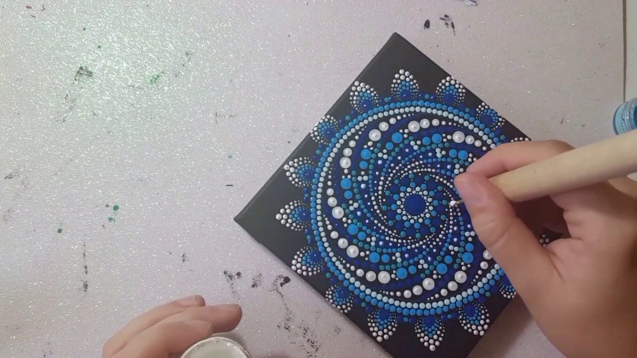 #13 How to paint Mandala! Mandala Spiral Tutorial (medium)