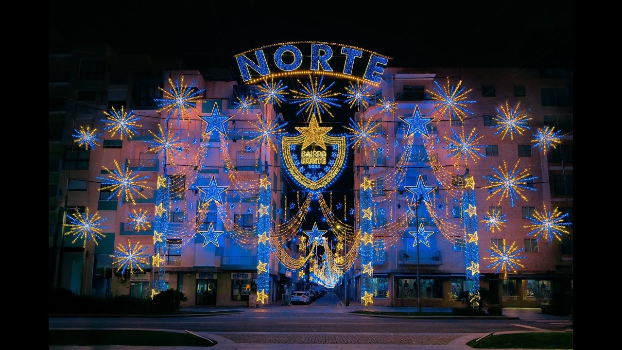 Inauguração das Iluminações Festivas '25 do Bairro Norte Poveirinho p'la Graça de Deus ⭐💙