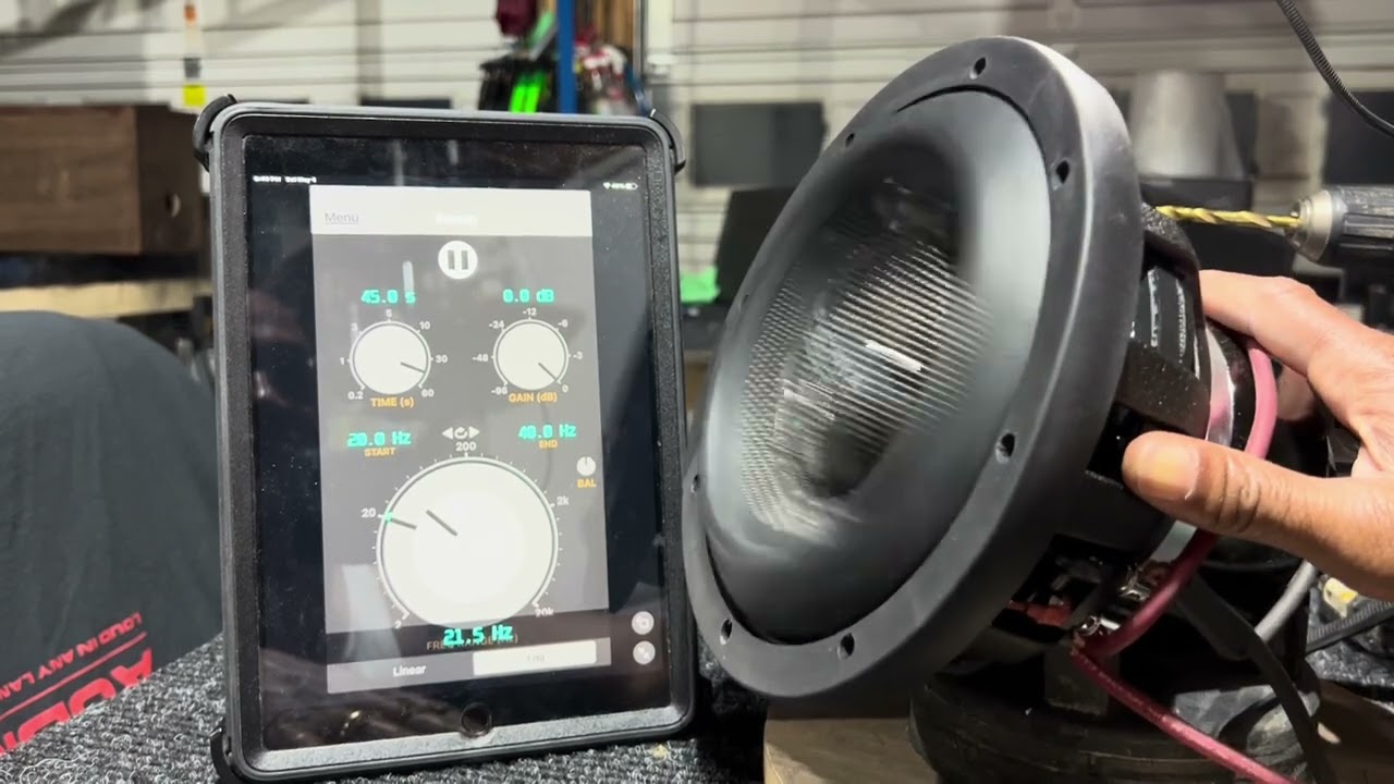 Euphoria Audio EWX8NCF 8” Frequency Sweep! No Mechanical Noise! Beautiful Execution!